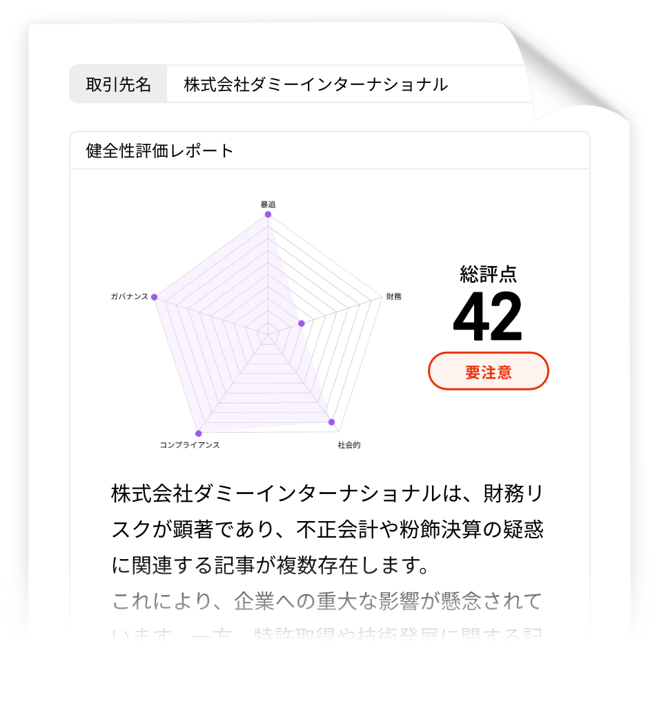 図説：レポートの自動作成