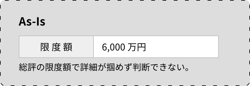 総評の限度額で詳細が掴めず判断できない。